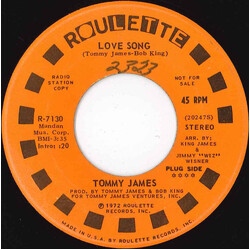 Tommy James Love Song USED VINYL 7INCH 45 RPM PROMO STEREO MONO