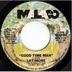 Latimore (2) Good Time Man / Too Crowded In My Bed Vinyl 7" USED