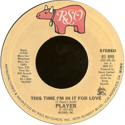 Player (4) This Time I'm In It For Love / Every Which Way USED VINYL 7INCH 45 RPM SINGLE STYRENE