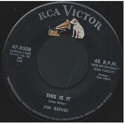 Jim Reeves This Is It VINYL 7" USED
