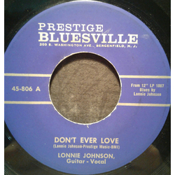 Lonnie Johnson (2) Don't Ever Love / You Don't Move Me Vinyl 7" USED