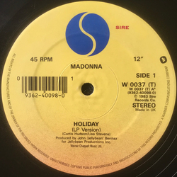 Madonna Holiday Vinyl 12" USED