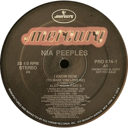 Nia Peeples I Know How (To Make You Love Me) Vinyl 12" USED
