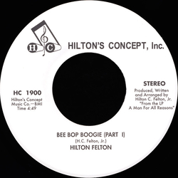 Hilton Felton Bee Bop Boogie Vinyl 7" USED