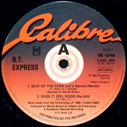 B.T. Express Give Up The Funk (Let's Dance) / Does It Feel Good Vinyl 12" USED