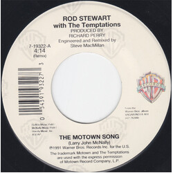Rod Stewart / The Temptations The Motown Song USED VINYL 7INCH 45 RPM