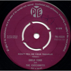 Emile Ford & The Checkmates Don't Tell Me Your Troubles Vinyl 7" USED