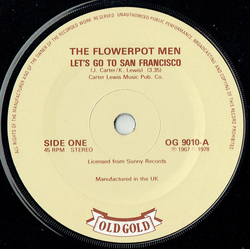 Flower Pot Men Let's Go To San Francisco / Sweet Baby Jane Vinyl 7" USED