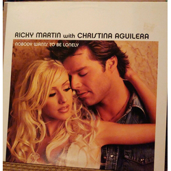 Ricky Martin / Christina Aguilera Nobody Wants To Be Lonely Vinyl 12" USED