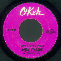 Little Richard I Don't Want To Discuss It / Hurry Sundown Vinyl 7" USED