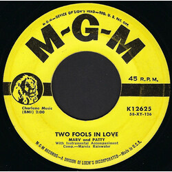Marv & Patty Rainwater Two Fools In Love / Because I'm A Dreamer USED VINYL 7INCH 45 RPM SINGLE MONO