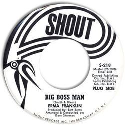 Erma Franklin Big Boss Man / Don't Catch The Dog's Bone Vinyl 7" USED