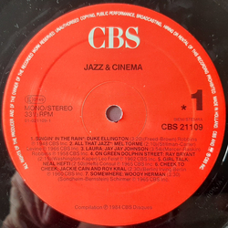 Various Jazz & Cinema Vinyl LP USED