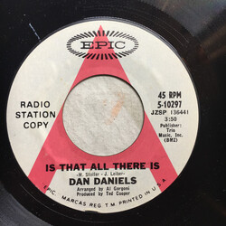 Dan Daniels Is That All There Is Vinyl 7" USED