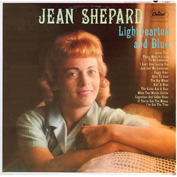 Jean Shepard Lighthearted And Blue Vinyl LP USED