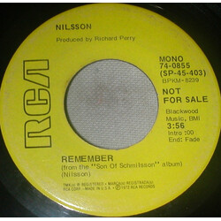 Harry Nilsson Remember (Christmas) USED VINYL 7INCH SINGLE PROMO STEREO MONO