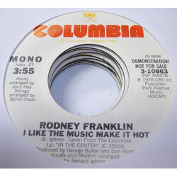Rodney Franklin I Like The Music Make It Hot USED VINYL 7INCH 45 RPM PROMO STYRENE STEREO MONO