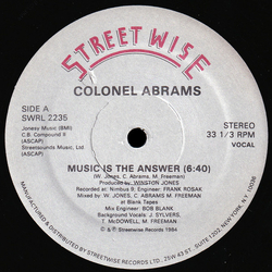 Colonel Abrams Music Is The Answer Vinyl 12" USED