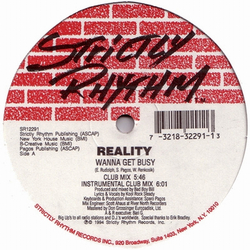 Reality Wanna Get Busy Vinyl 12" USED