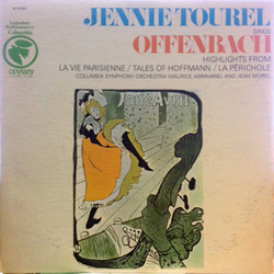 Jennie Tourel / Jacques Offenbach Jennie Tourel Sings Offenbach Vinyl LP USED