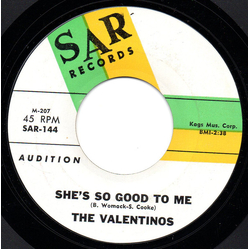 Valentinos She's So Good To Me / Baby, Lots Of Luck Vinyl 7" USED