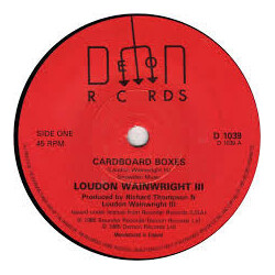 Loudon Wainwright III Cardboard Boxes USED VINYL 7INCH 45 RPM
