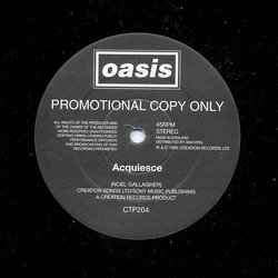 Oasis Acquiesce Vinyl 12" USED