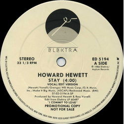 Howard Hewett Stay Vinyl 12" USED