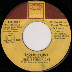 Eddie Kendricks Shoeshine Boy / Hooked On Your Love Vinyl 7" USED