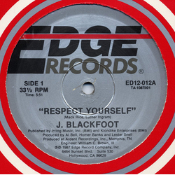 J. Blackfoot Respect Yourself / Breaking The Monotony Vinyl 12" USED