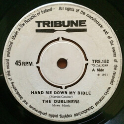 The Dubliners Hand Me Down My Bible USED VINYL 7INCH 45 RPM SINGLE