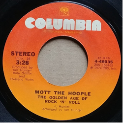 Mott The Hoople The Golden Age Of Rock 'N' Roll Vinyl 7" USED