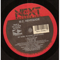 MC Renegade My Baby Is Gone (She's Gone) Vinyl 12" USED