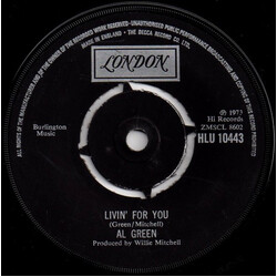 Al Green Livin' For You USED VINYL 7INCH 45 RPM