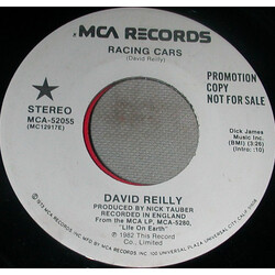 David Reilly (2) Racing Cars USED VINYL 7INCH 45 RPM PROMO