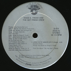 Doug E. Fresh And The Get Fresh Crew Lovin' Ev'ry Minute Of It Vinyl 12" USED