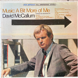 David McCallum Music: A Bit More Of Me Vinyl LP USED