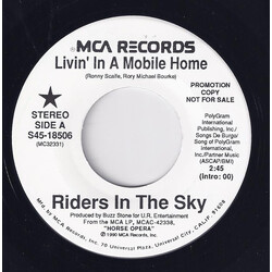Riders In The Sky Livin' In A Mobile Home USED VINYL 7INCH 45 RPM PROMO