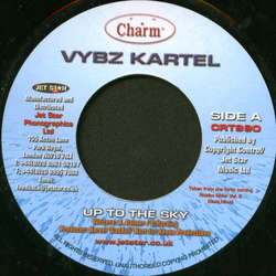 Vybz Kartel Up To The Sky Vinyl 7" USED