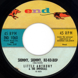 Little Anthony & The Imperials Shimmy, Shimmy, Ko-Ko-Bop Vinyl 7" USED