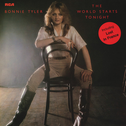 Bonnie Tyler The World Starts Tonight Vinyl LP USED
