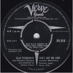 Ella Fitzgerald Can't Buy Me Love USED VINYL 7INCH 45 RPM