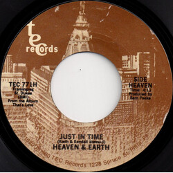 Heaven And Earth (2) Just In Time Vinyl 7" USED