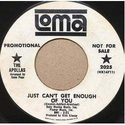The Apollas Just Can't Get Enough Of You Vinyl 7" USED