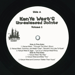 Kanye West Unreleased Joints Volume 1 Vinyl 12" USED