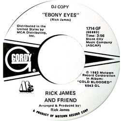 Rick James / Smokey Robinson Ebony Eyes USED VINYL 7INCH 45 RPM SINGLE PROMO