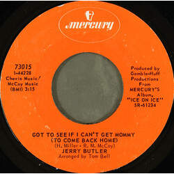 Jerry Butler Got To See If I Can't Get Mommy (To Come Back Home) / I Forgot To Remember USED VINYL 7INCH 45 RPM STYRENE