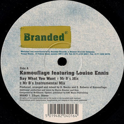 Kamouflage / Louise Ennis Say What You Want Vinyl 12" USED