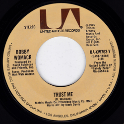 Bobby Womack Trust Me / Daylight Vinyl 7" USED