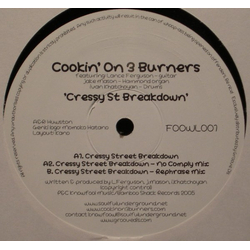 Cookin' On 3 Burners Cressy St Breakdown Vinyl 12" USED